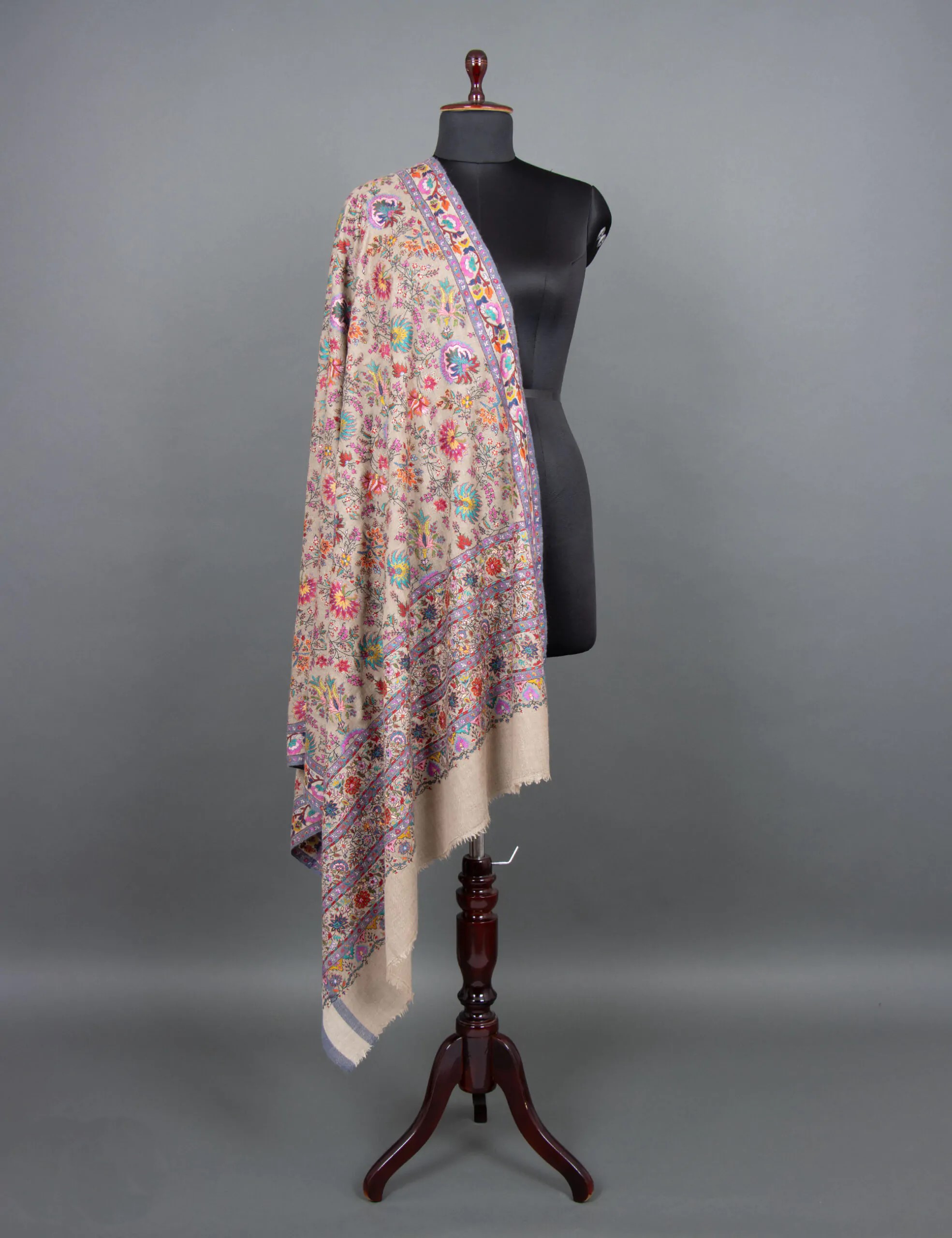 Enchanted Blooms Jamawar Shawl