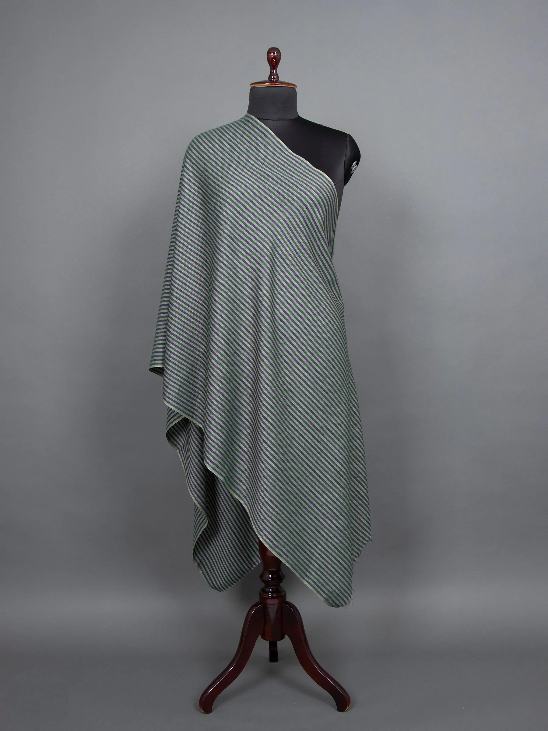 Multicolour Stripes Semi Pashmina Wrap