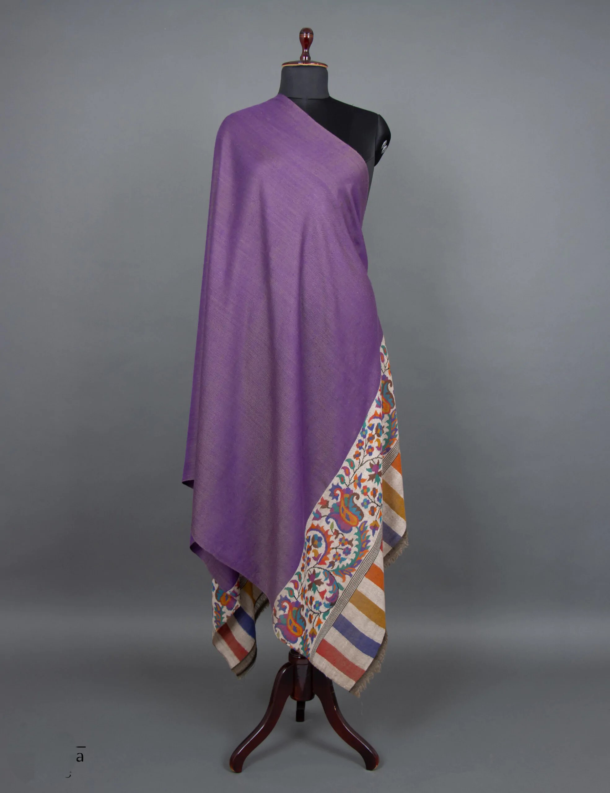 Purple Elegance Kani Pashmina Shawl