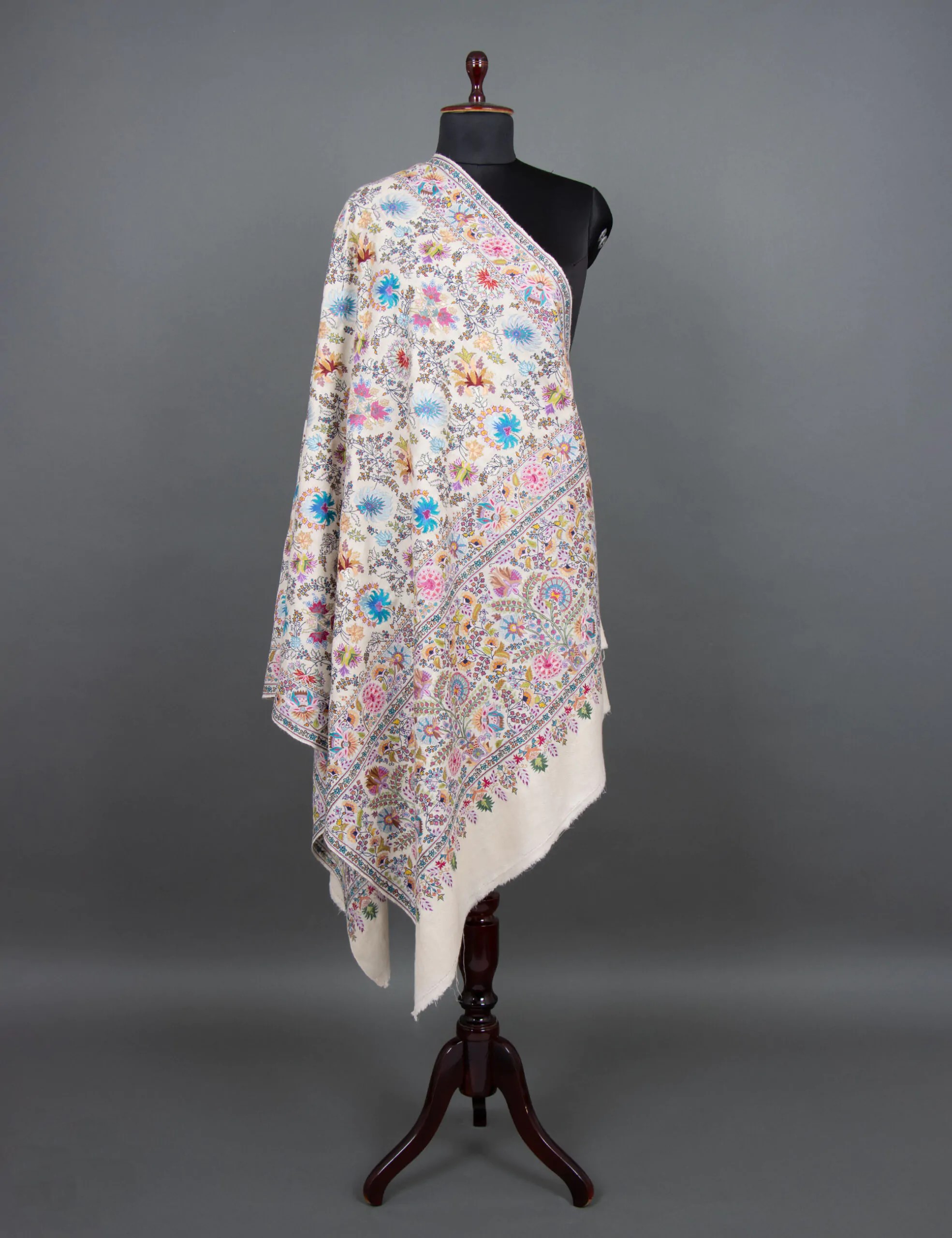 Silk Embroidery Pashmina Jamavar