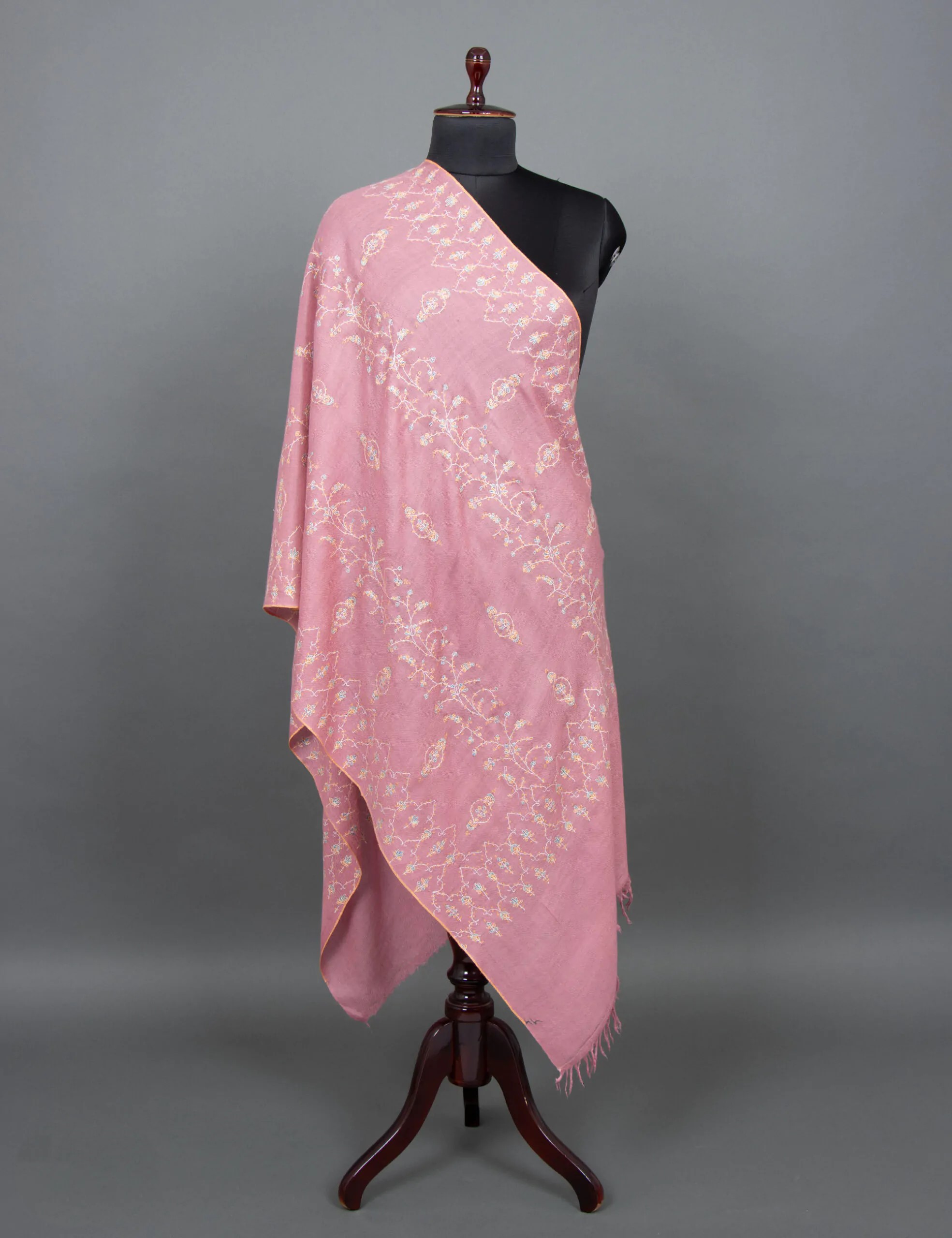 Vintage Pink Embroidery Charm