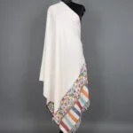 Ivory Gi Tagged Pashmina Kani Palla Shawl