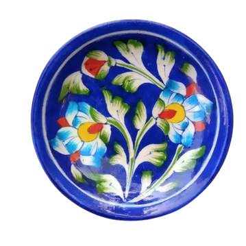 Blue Pottery Soap Dish