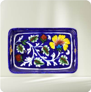 Blue Pottery Tray